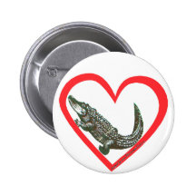 Corazón del cocodrilo pin