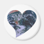 Corazón del Día de la Tierra Iman De Nevera