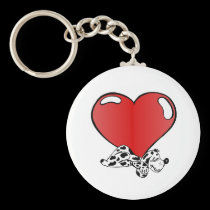 Corazón del el día de San Valentín llaveros