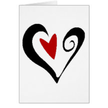 Corazón del el día de San Valentín Tarjetas