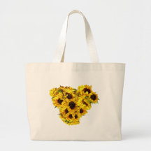 Corazón del girasol bolsas