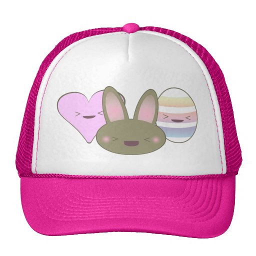 CORAZÓN DEL HUEVO DE CHOCOLATE DEL CONEJITO DEL TR GORROS BORDADOS