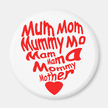 Corazón del imán de la madre