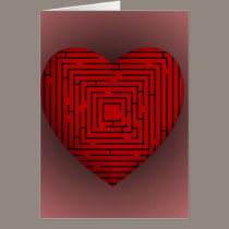 Corazón del laberinto tarjetas