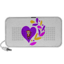 Corazón del mono iPhone altavoces