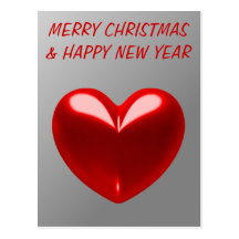 CORAZÓN DEL NAVIDAD TARJETAS POSTALES