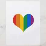 Corazón del orgullo gay tarjeton