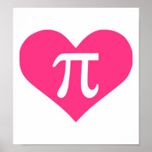 Corazón del pi poster