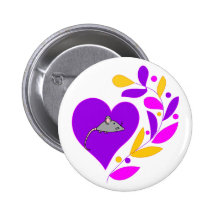 Corazón del ratón pins