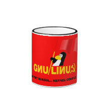Corazón del soviet de Linux Tazas De Café