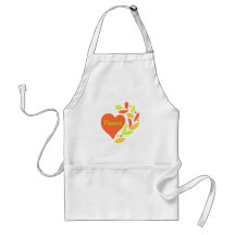 Corazón del teatro delantales