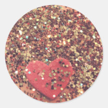 Corazón del vintage etiqueta