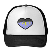 Corazón elemental del aire gorra