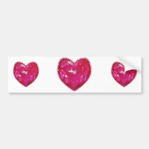 Corazón Etiqueta De Parachoque