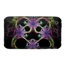Corazón fantasmagórico iPhone 3 Case-Mate cobertura