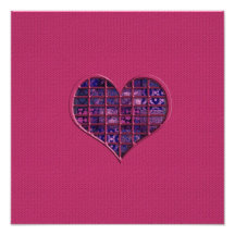 Corazón femenino de moda rosado con el material pú fotografias
