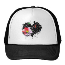 corazon floral gorros  