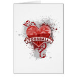 Corazón Foosball Tarjeton