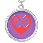 Corazón gehörnt heart cuernos horned horns pendiente personalizado