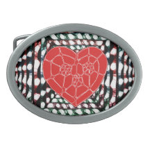 Corazón grande hebilla de cinturón