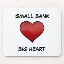 Corazón grande Mousepad del pequeño banco Alfombrillas De Raton