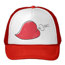 Corazón grosero gorros  