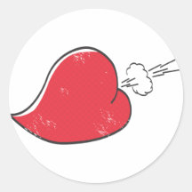 Corazón grosero pegatinas  