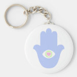 Corazón Hamsa del ojo de Fátima Llaveros