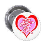 Corazón hermoso del amor pin
