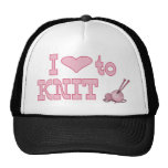 Corazón I a hacer punto Gorras