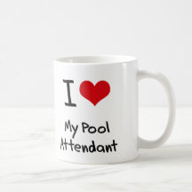 Corazón I mi asistente de la piscina Tazas
