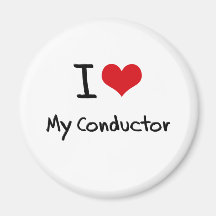 Corazón I mi conductor Imán De Frigorífico