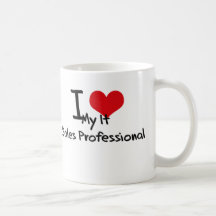 Corazón I mi él ventas profesionales Tazas