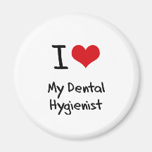 Corazón I mi higienista dental Iman De Frigorífico