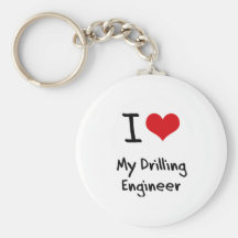 Corazón I mi ingeniero de la perforación Llaveros