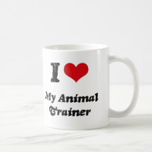Corazón I mi instructor animal Taza