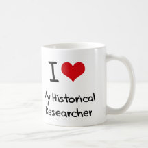 Corazón I mi investigador histórico Tazas De Café