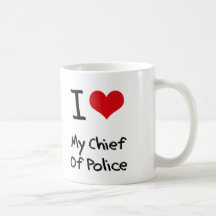Corazón I mi jefe de policía Taza