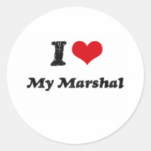 Corazón I mi mariscal Pegatinas