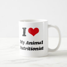 Corazón I mi nutricionista animal Taza