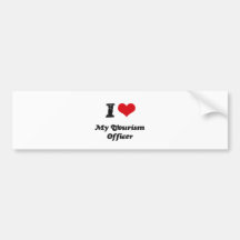 Corazón I mi oficial del turismo Pegatina De Parachoque