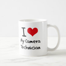 Corazón I mi técnico de la cámara Tazas