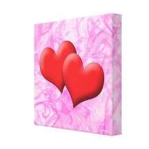 Corazón Impresion En Lona