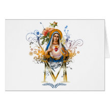 Corazón inmaculado de Maria Felicitación