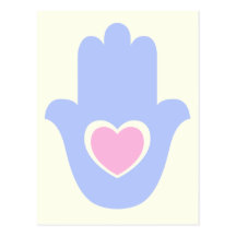 Corazón Kamsa Tarjeta Postal