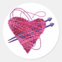 corazón kniting etiquetas  