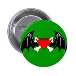Corazón malvado del ángel pin