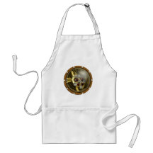 Corazón mecánico de Steampunk Delantal