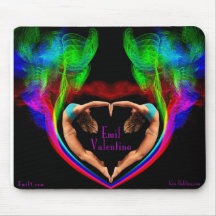 Corazón Mousepad de Emilio Valentino Smokey Alfombrilla De Ratón