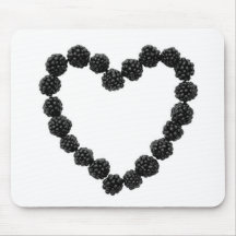 Corazón Mousepad de la baya Alfombrillas De Raton